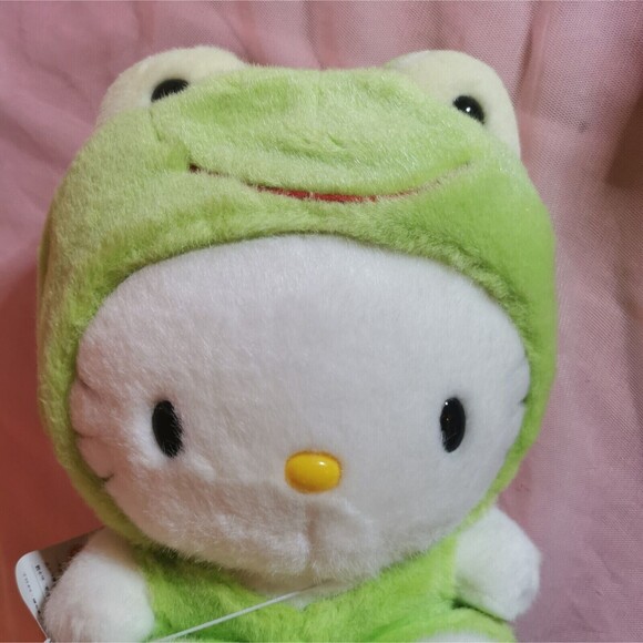Hello Kitty Frog Plush Kigurumi Rare Vintage Sanrio Toy Rare Collectible 1990s - Picture 9 of 16